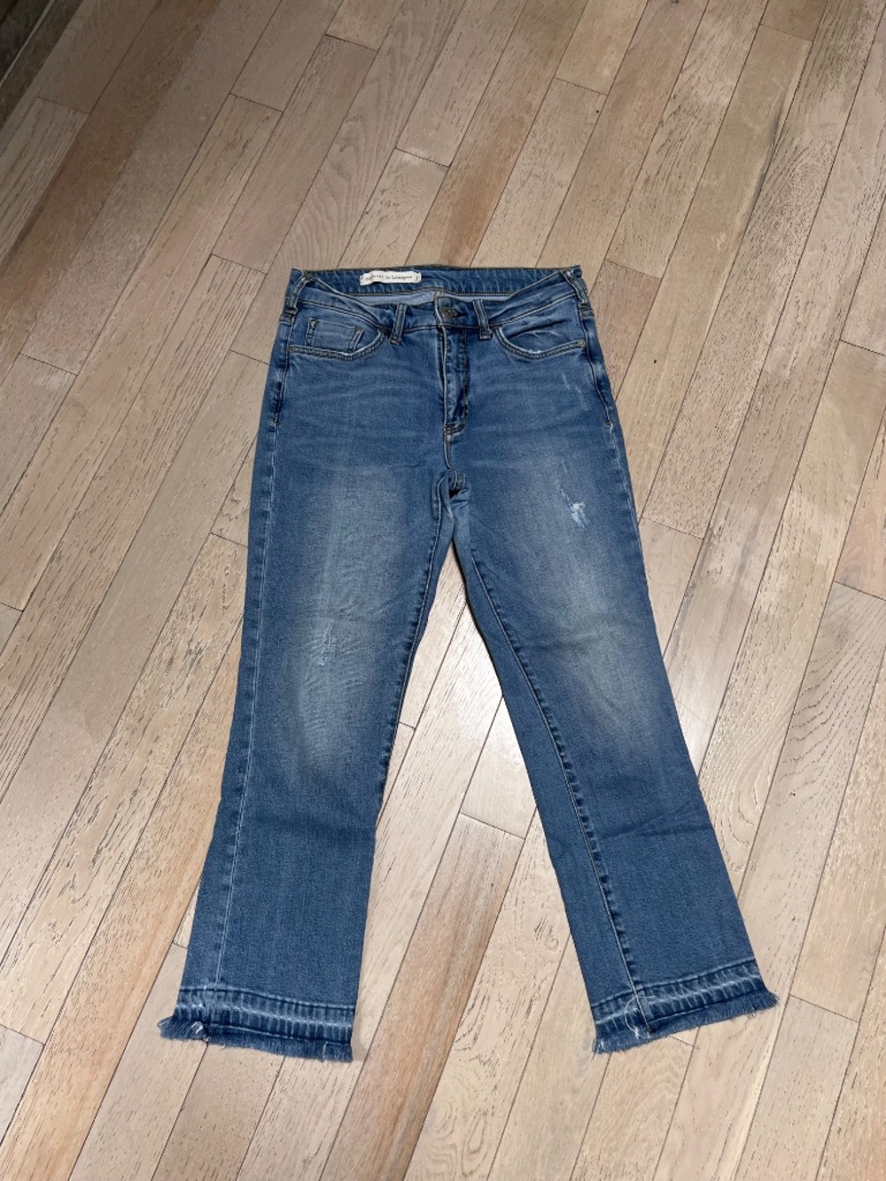 Anthropologie Pilcro High-Rise Flare Jean - Raw Hem  Size 28